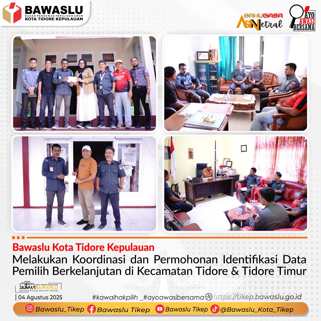 Bawaslu Kota Tidore Kepulauan, Pemutakhiran Data Pemilih Berkelanjutan (PDPB)